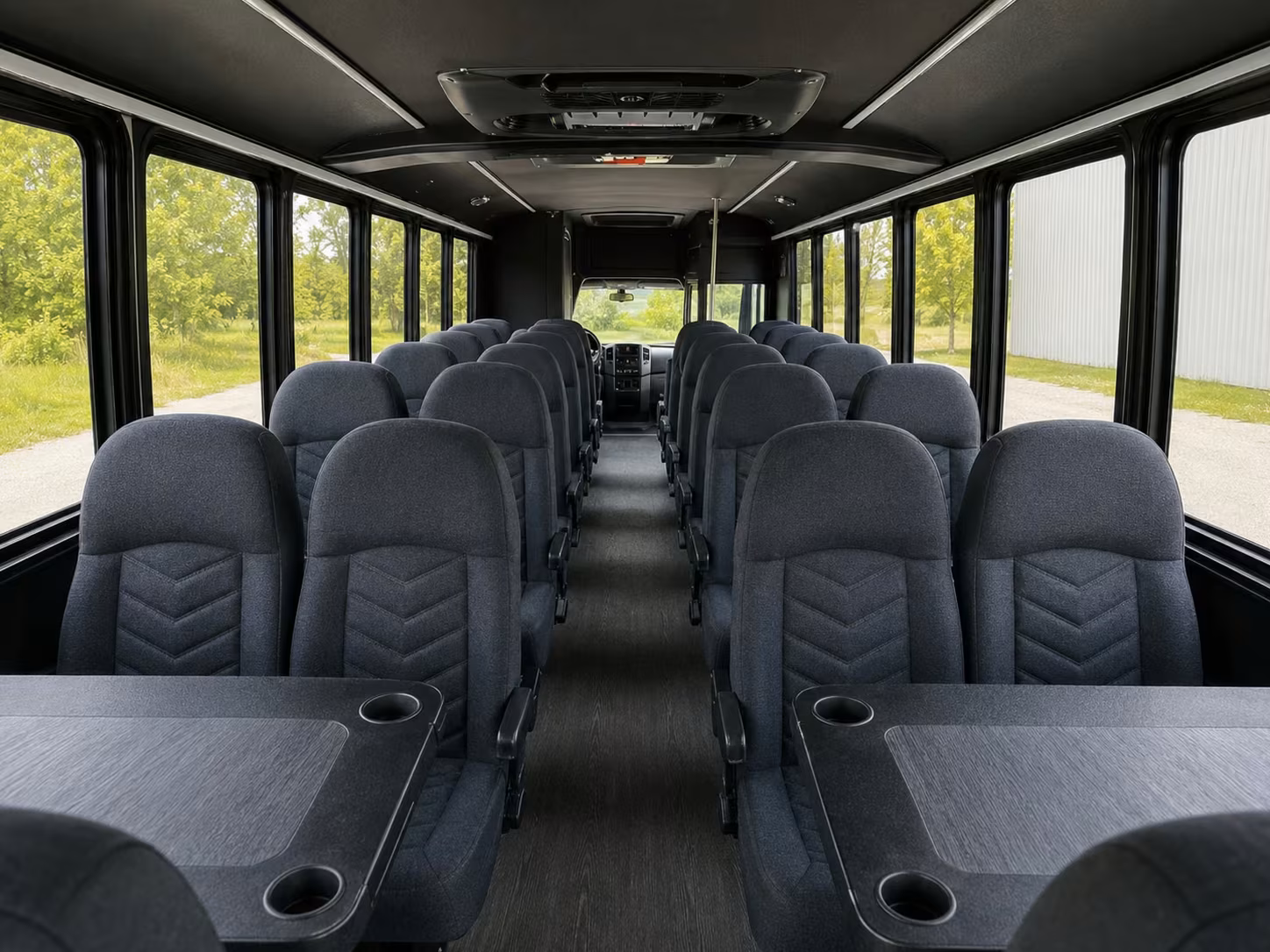 18 passenger minibus interior
