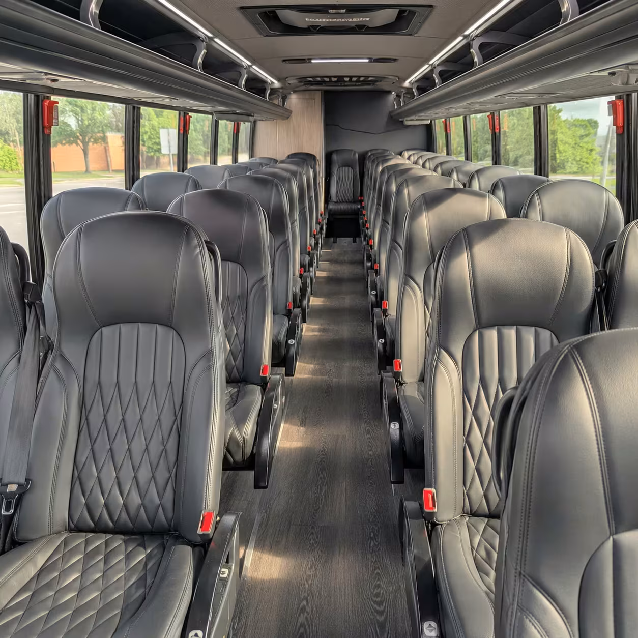 28 passenger minibus interior
