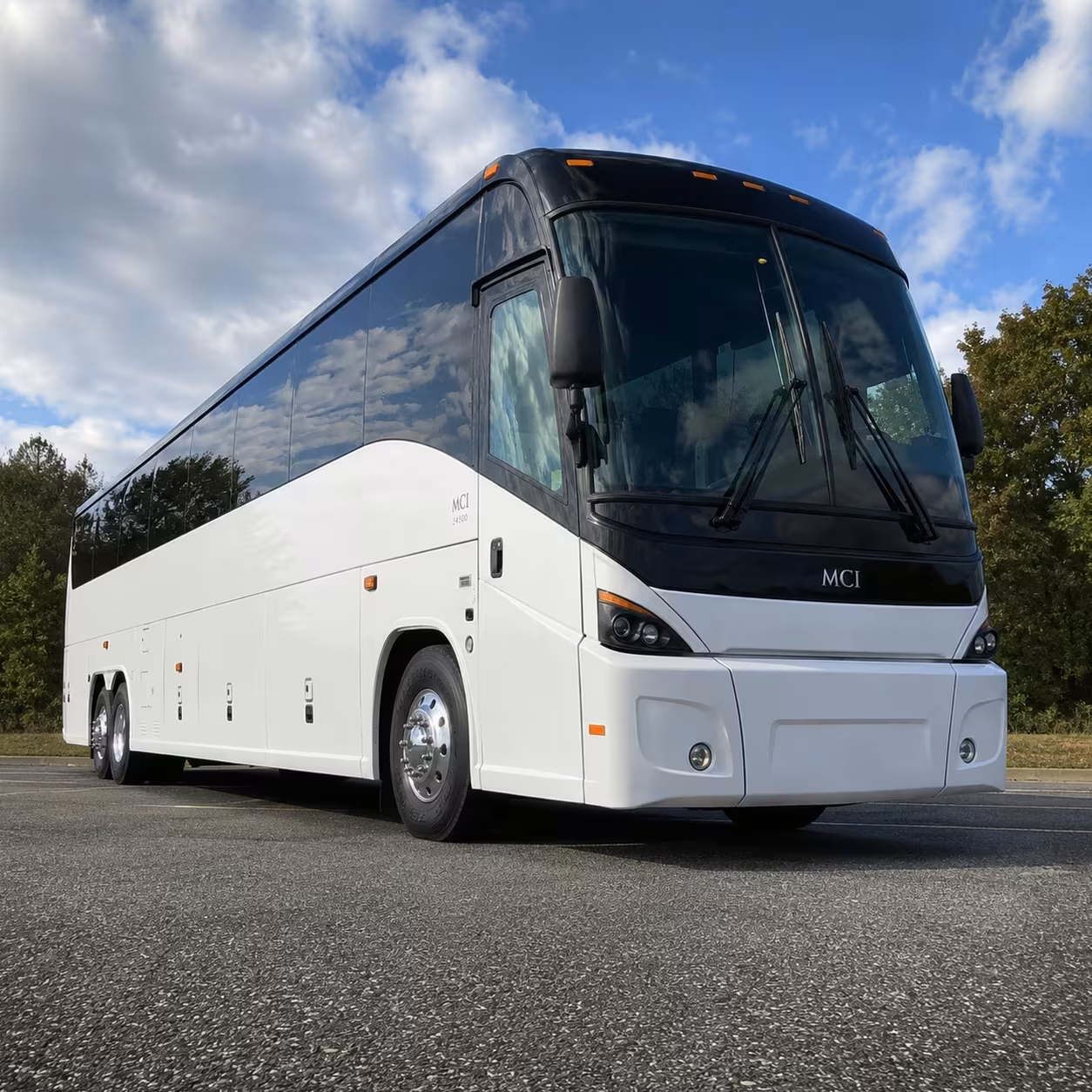 remote parking lot shuttle buses for troy office campuses