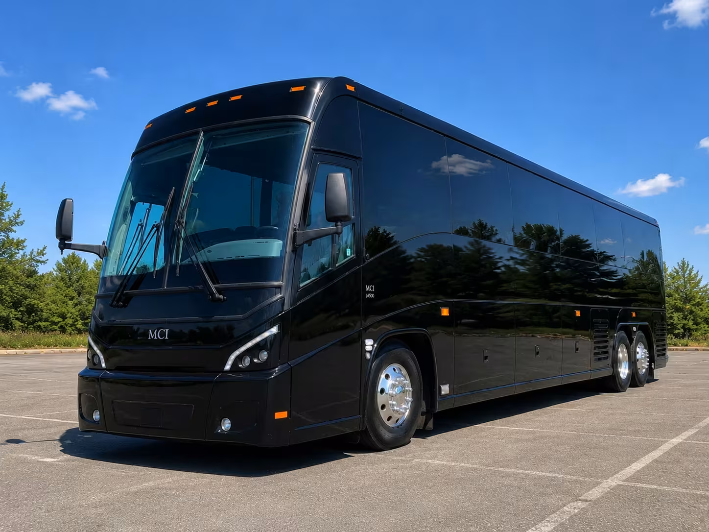 troy 56 passenger charter bus rental