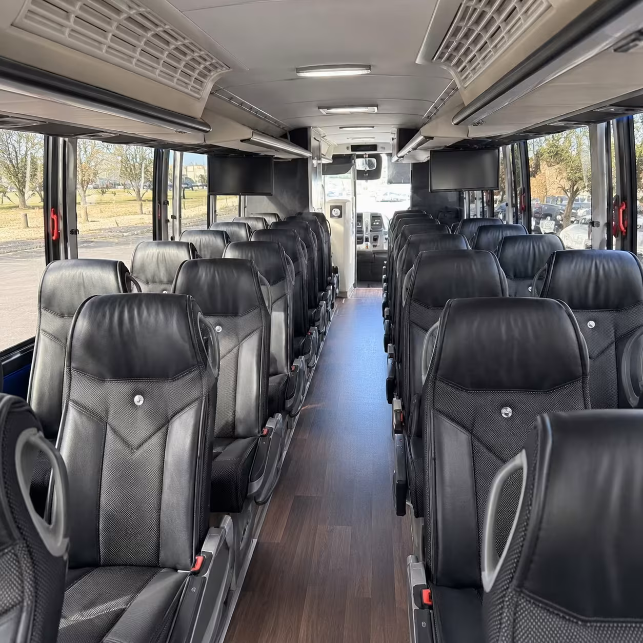 troy charter bus interior