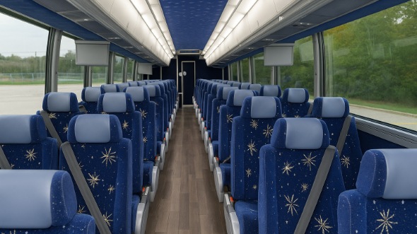 56 passenger charter bus interior troy