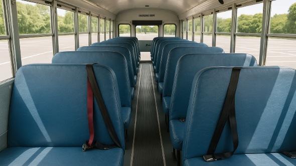 school bus rental interior troy