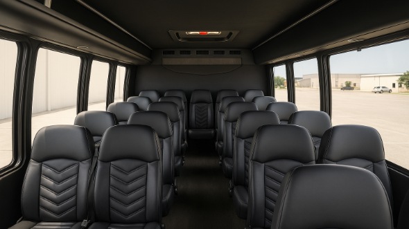 troy 15 passenger minibus interior
