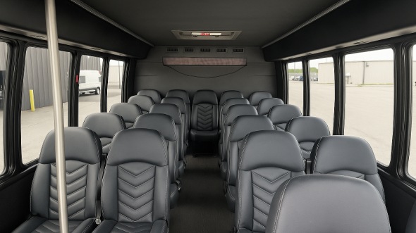 troy 18 passenger minibus interior