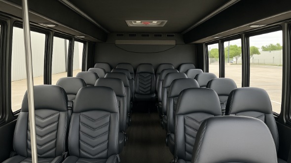 troy 28 passenger minibus inside