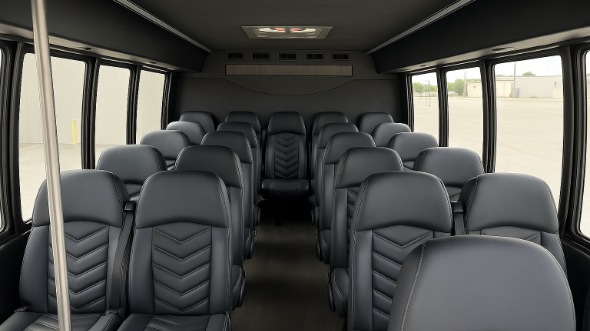 troy 28 passenger minibus interior