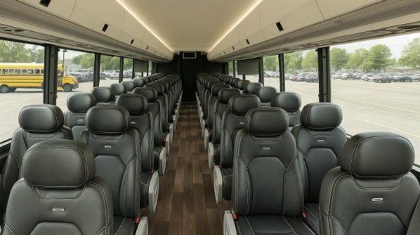 troy 30 passenger minibus inside