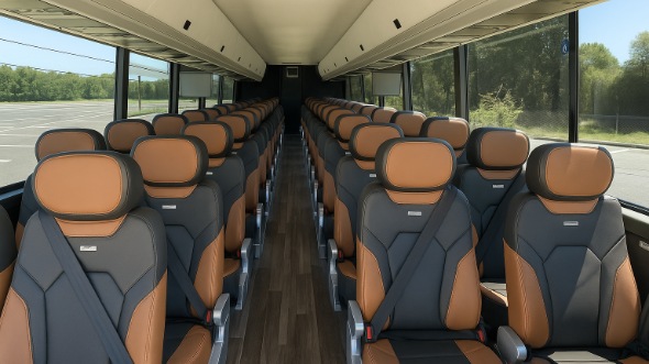 troy 55 passenger charter bus rental